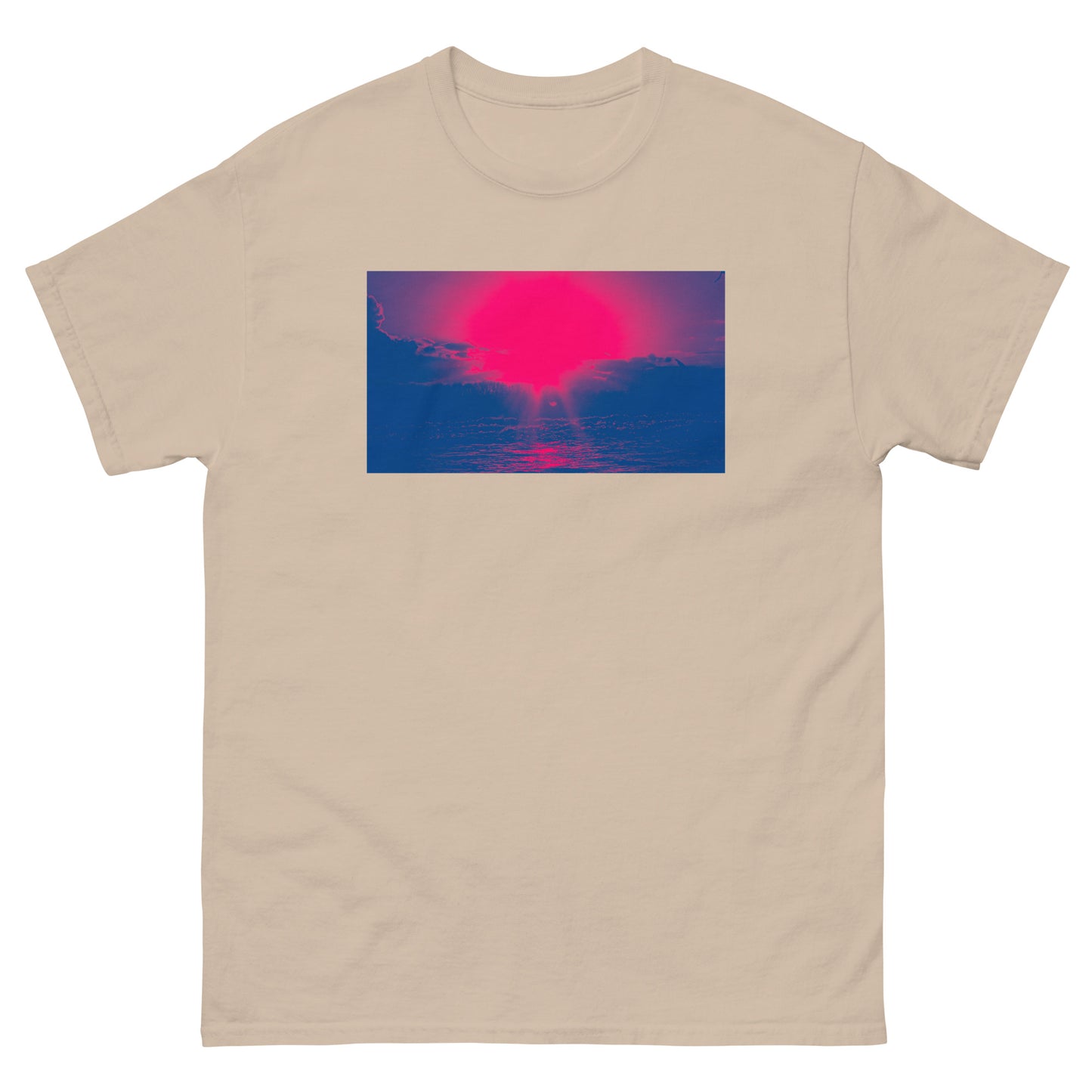 Ocean Sunset red Men's classic tee