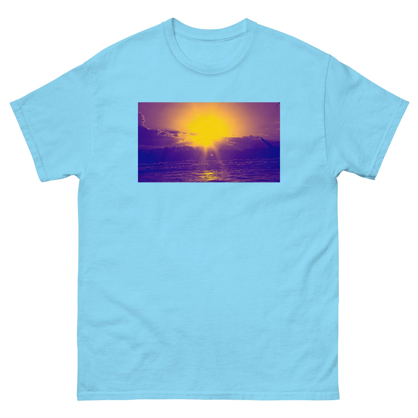 Ocean Sunset purple Men's classic tee