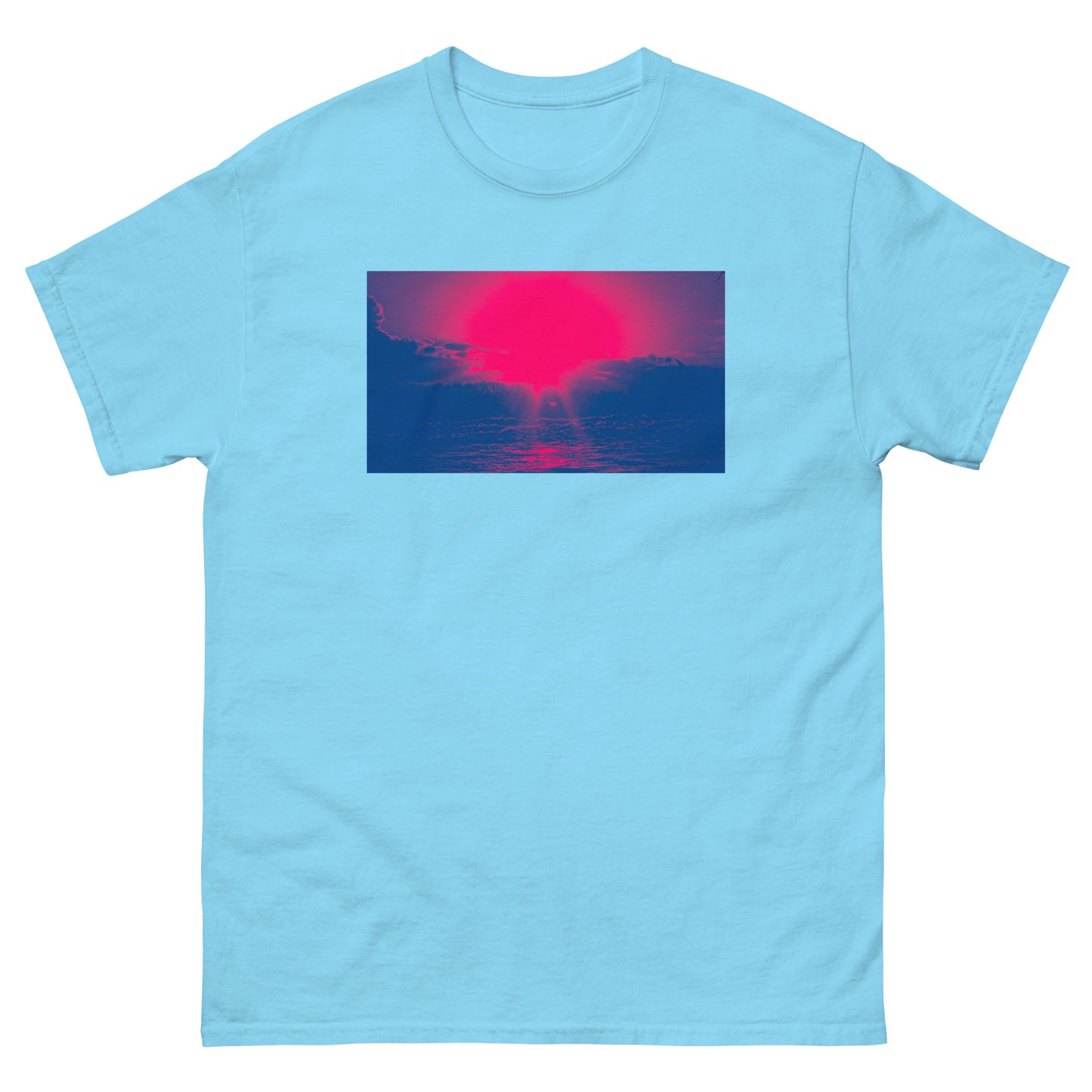 Ocean Sunset red Men's classic tee