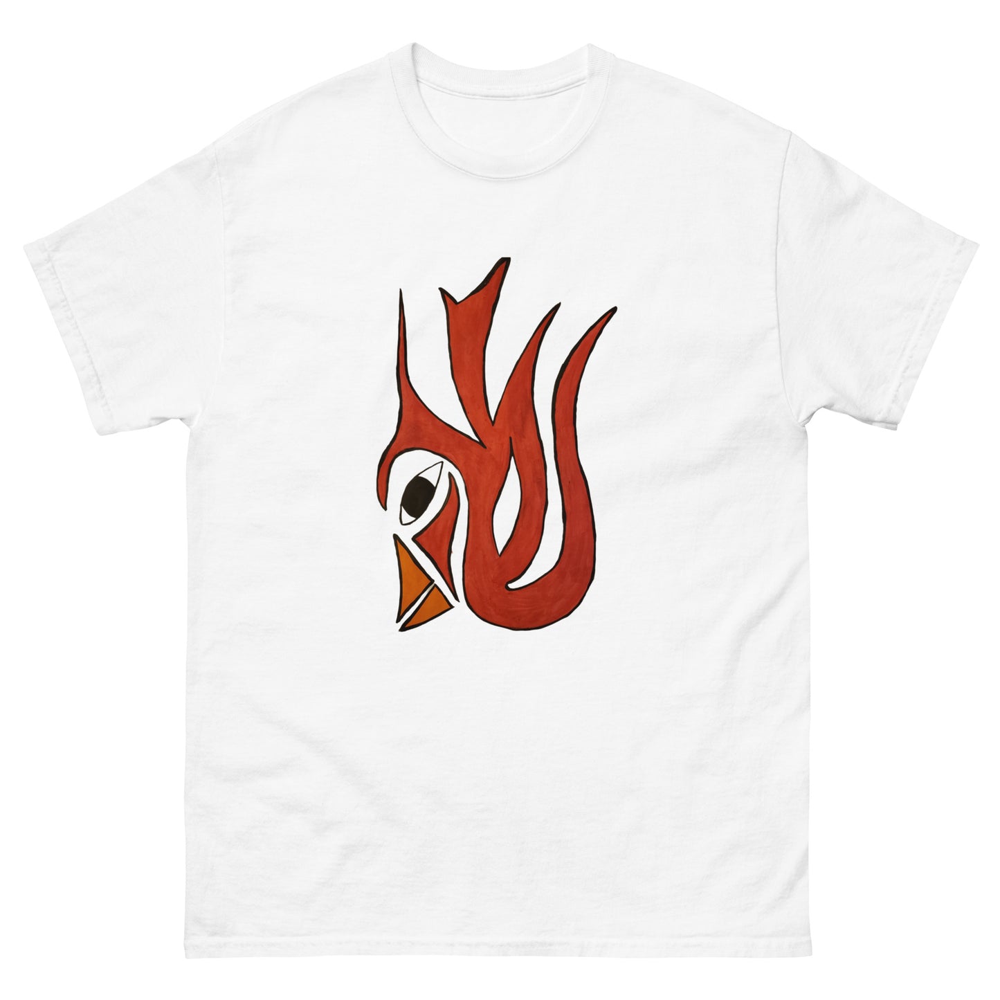 Tribal Bird red Men's classic tee