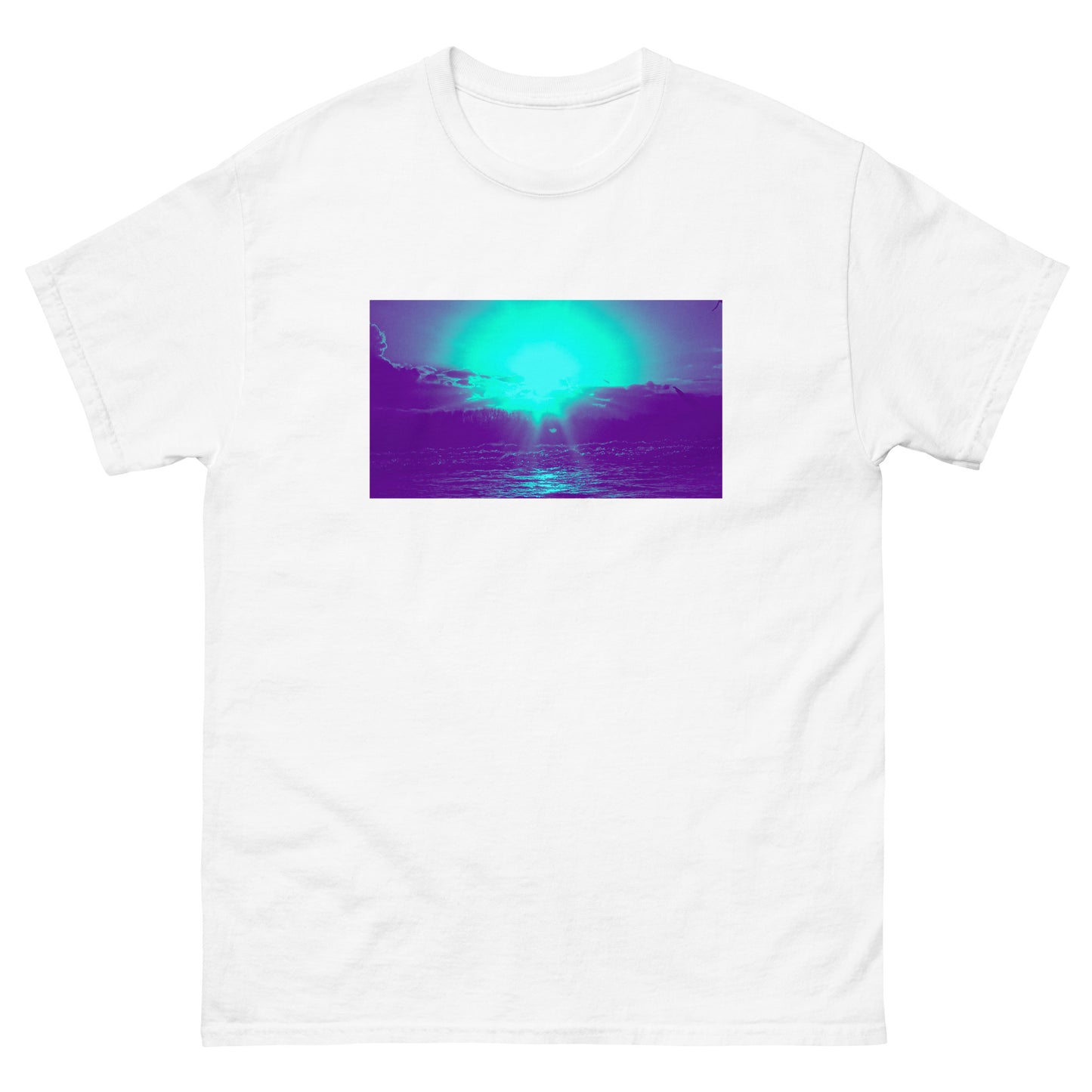 Ocean Sunset blue Men's classic tee