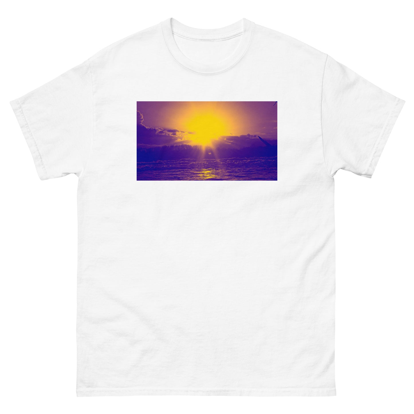 Ocean Sunset purple Men's classic tee