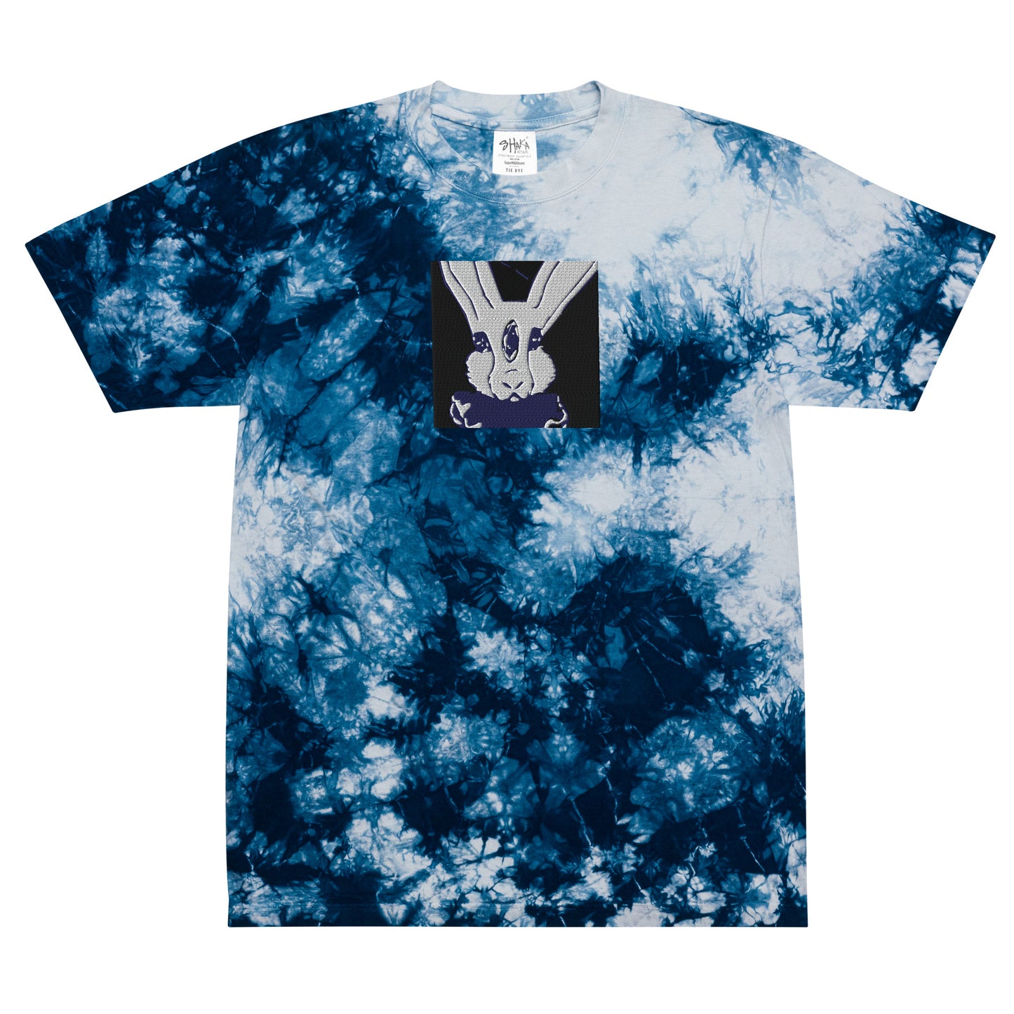 Third-eye Bunny Oversized tie-dye t-shirt