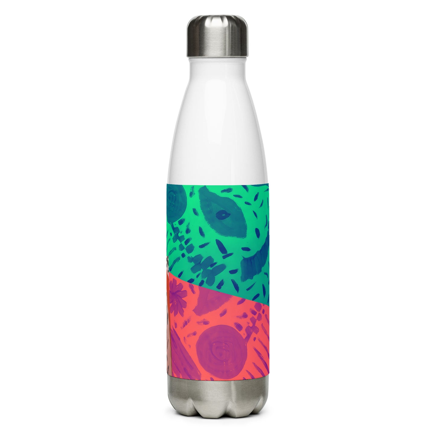 Happiness Stainless steel water bottle