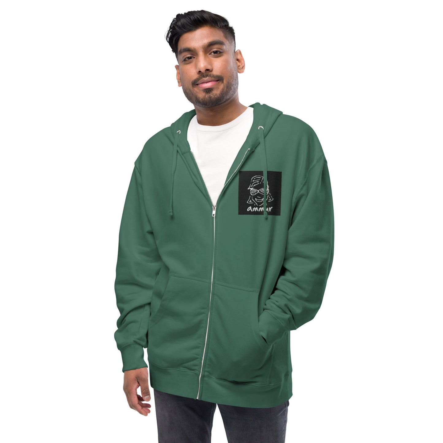 Ammur Unisex fleece zip up hoodie