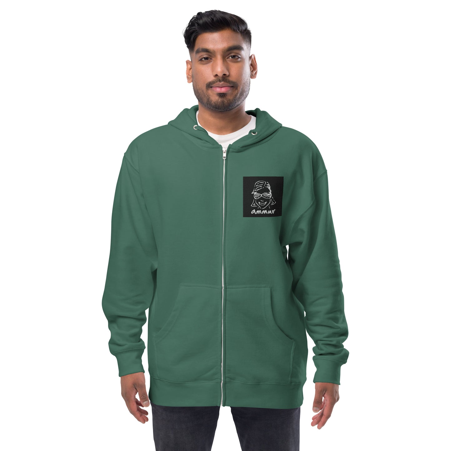 Ammur Unisex fleece zip up hoodie