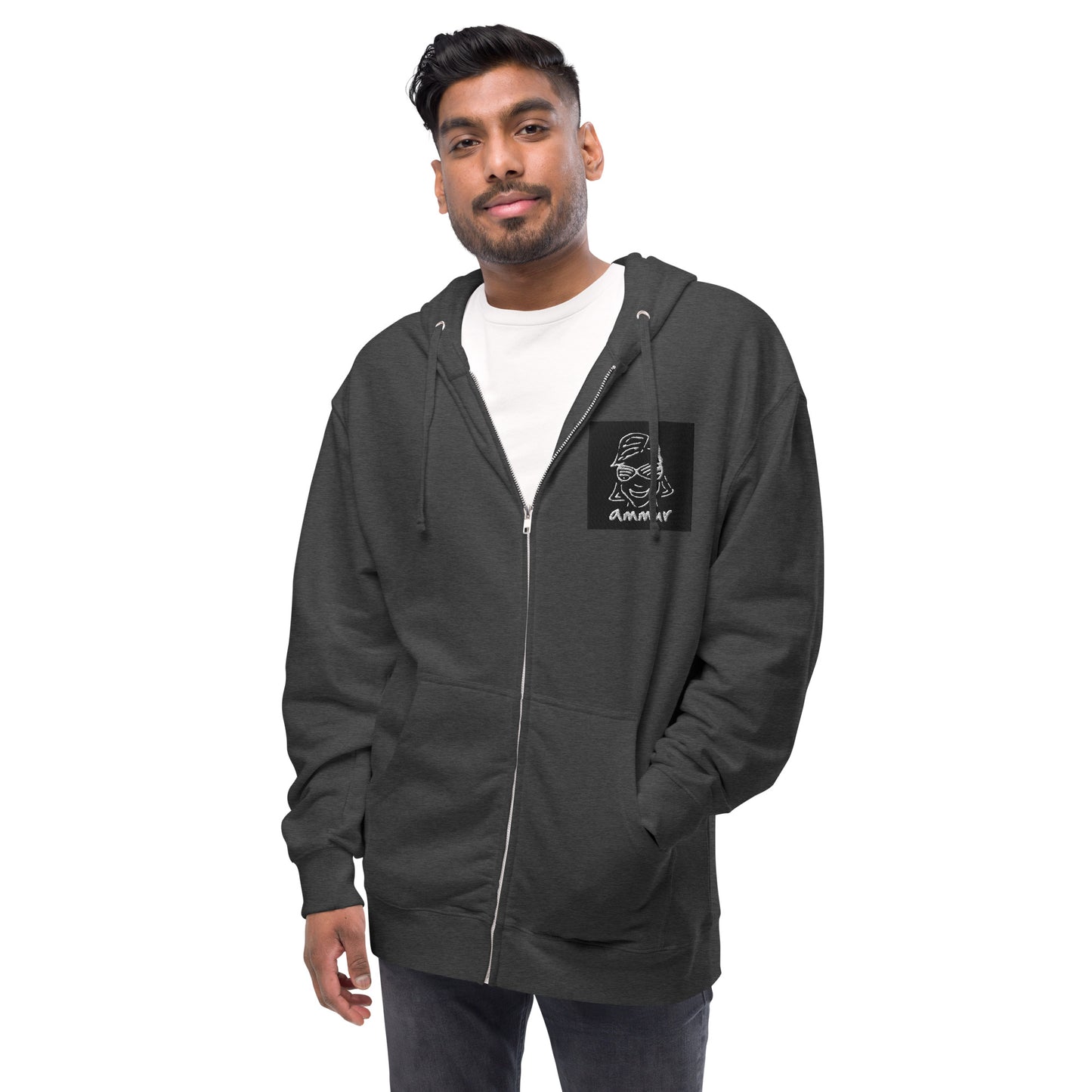 Ammur Unisex fleece zip up hoodie