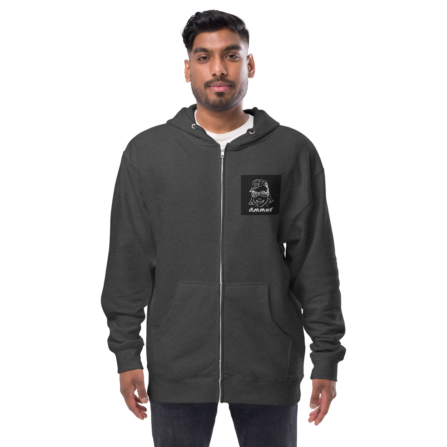 Ammur Unisex fleece zip up hoodie