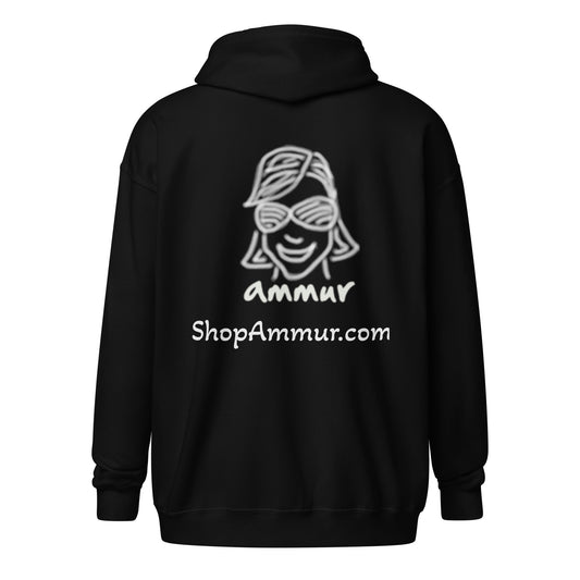 ShopAmmur.com dark Unisex heavy blend zip hoodie