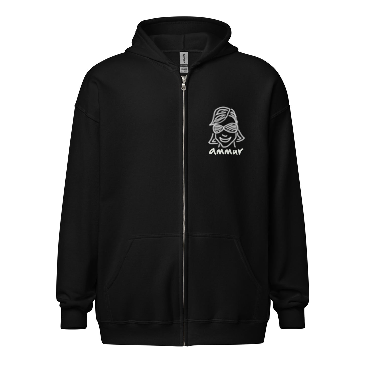 ShopAmmur.com dark Unisex heavy blend zip hoodie