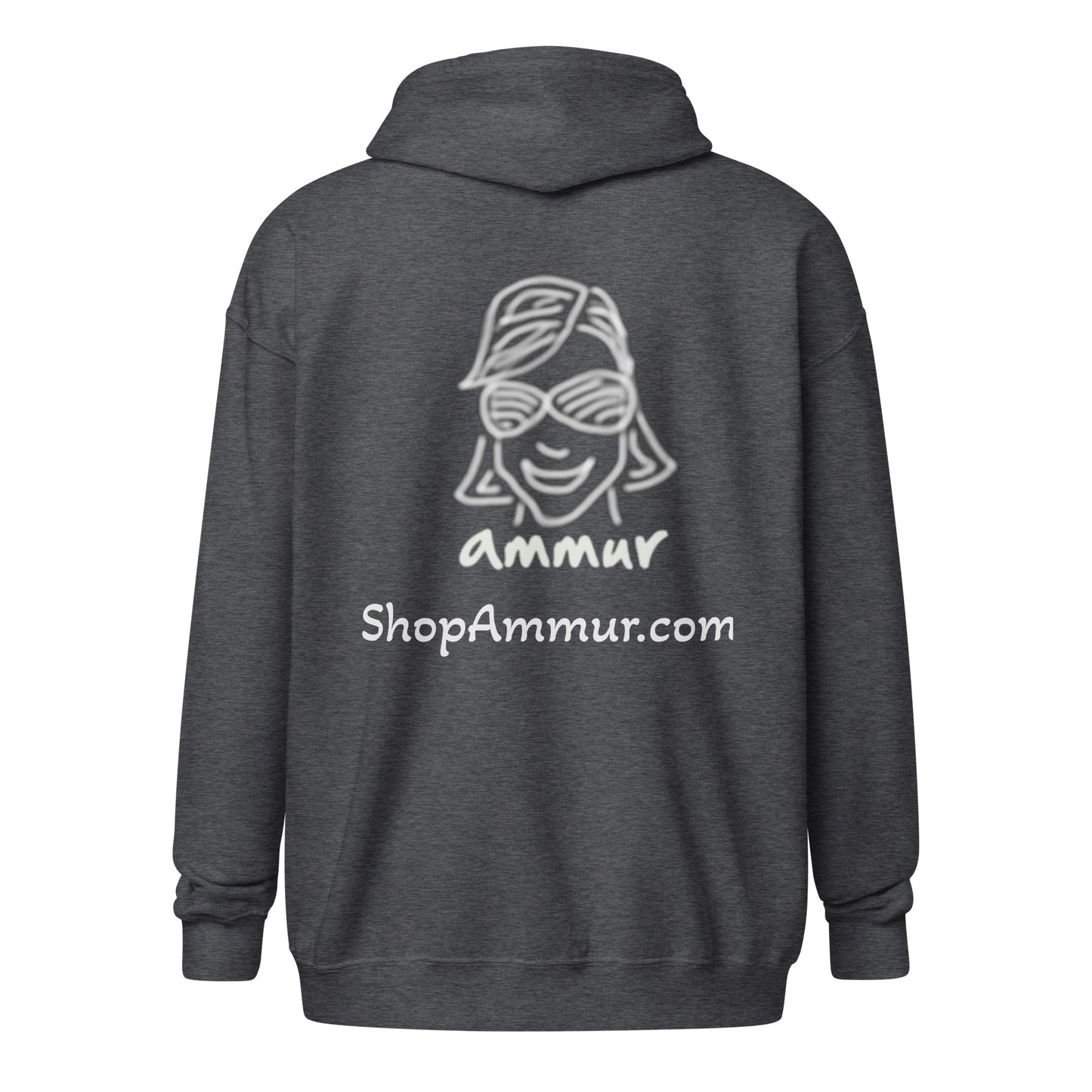 ShopAmmur.com dark Unisex heavy blend zip hoodie