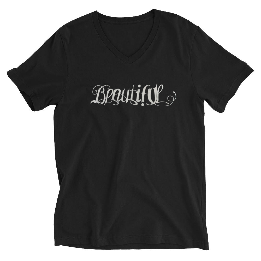 LH Beautiful Unisex Short Sleeve V-Neck T-Shirt