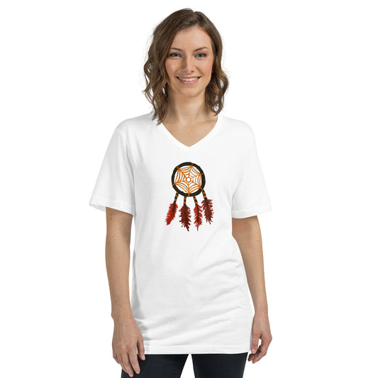 Dreamcatcher Unisex Short Sleeve V-Neck T-Shirt