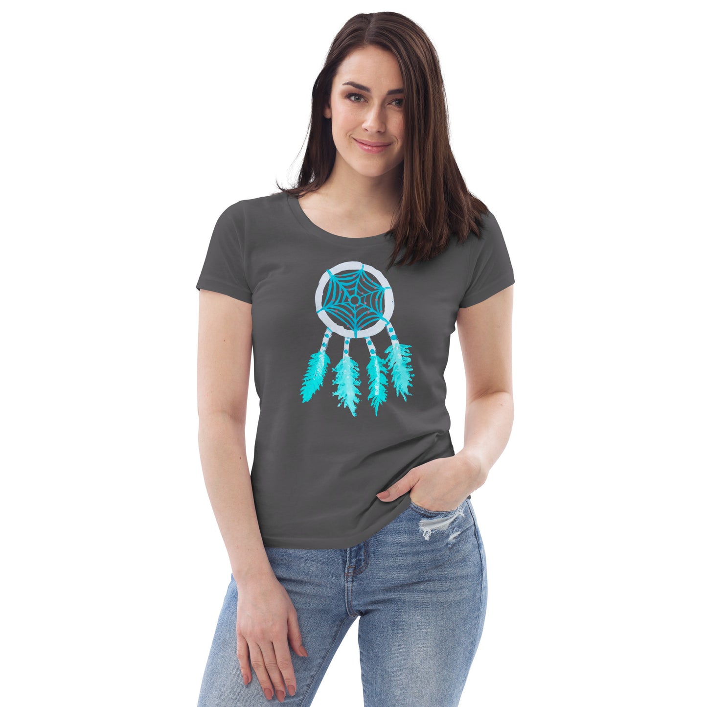 Dreamcatcher inverse Women's fitted eco tee