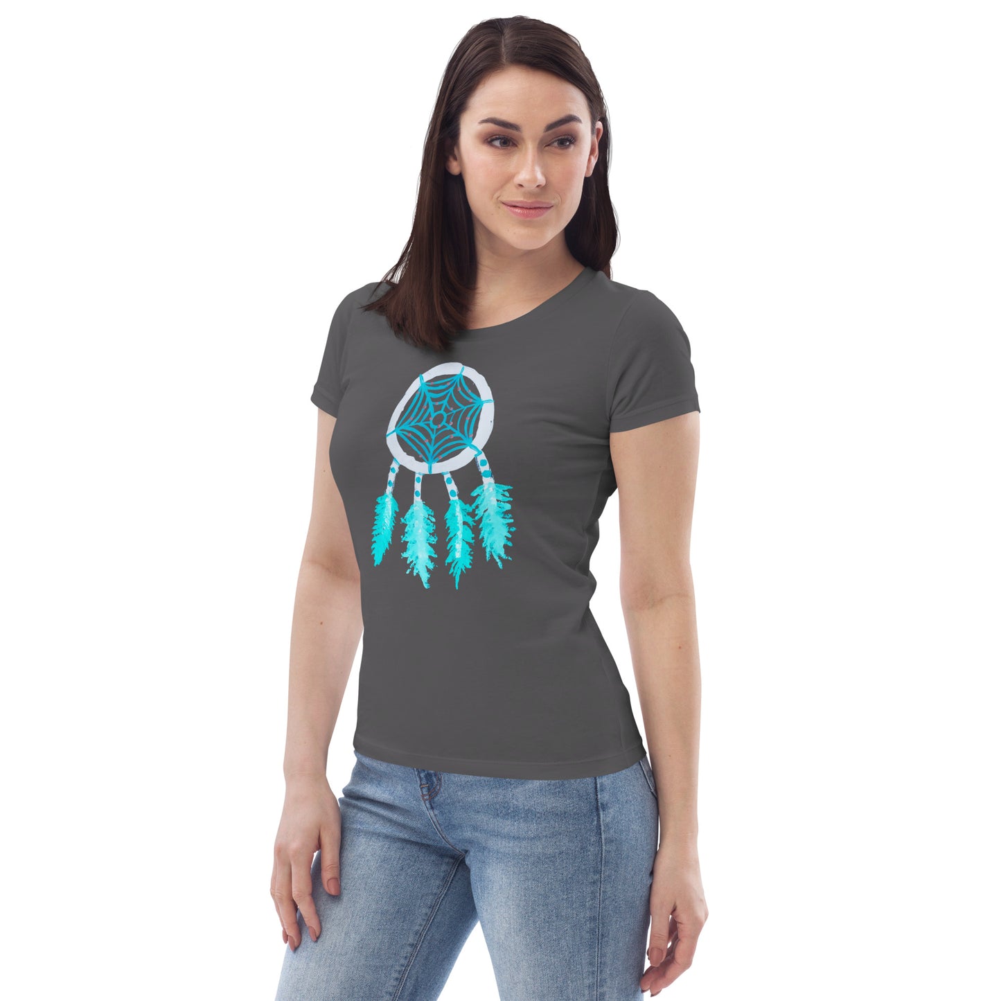 Dreamcatcher inverse Women's fitted eco tee