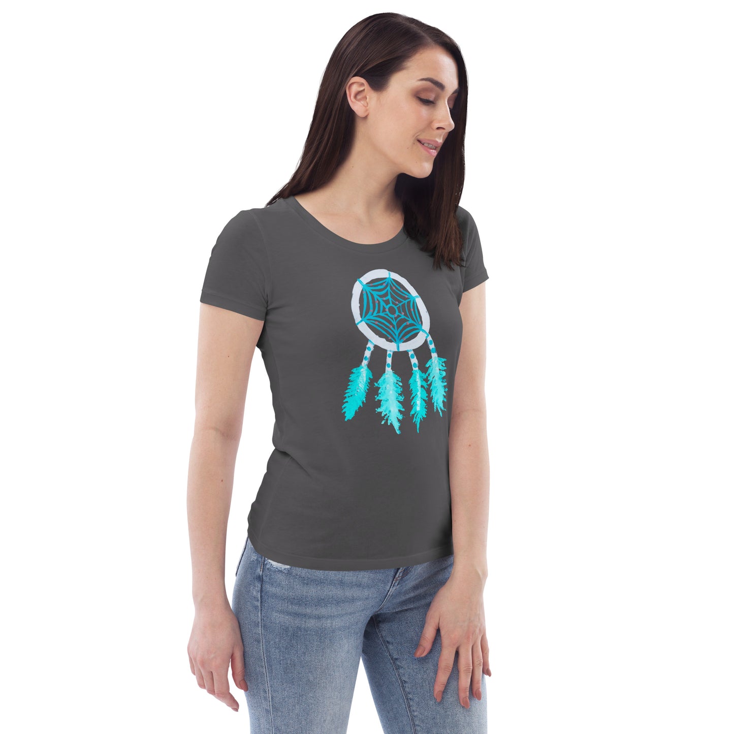 Dreamcatcher inverse Women's fitted eco tee