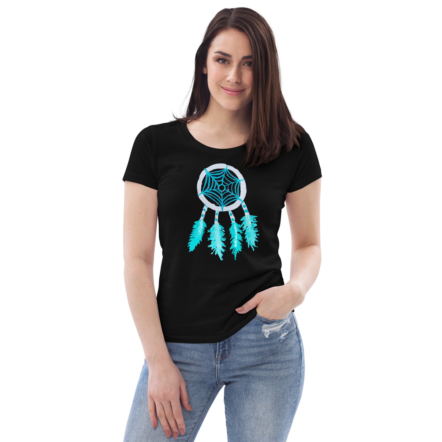 Dreamcatcher inverse Women's fitted eco tee