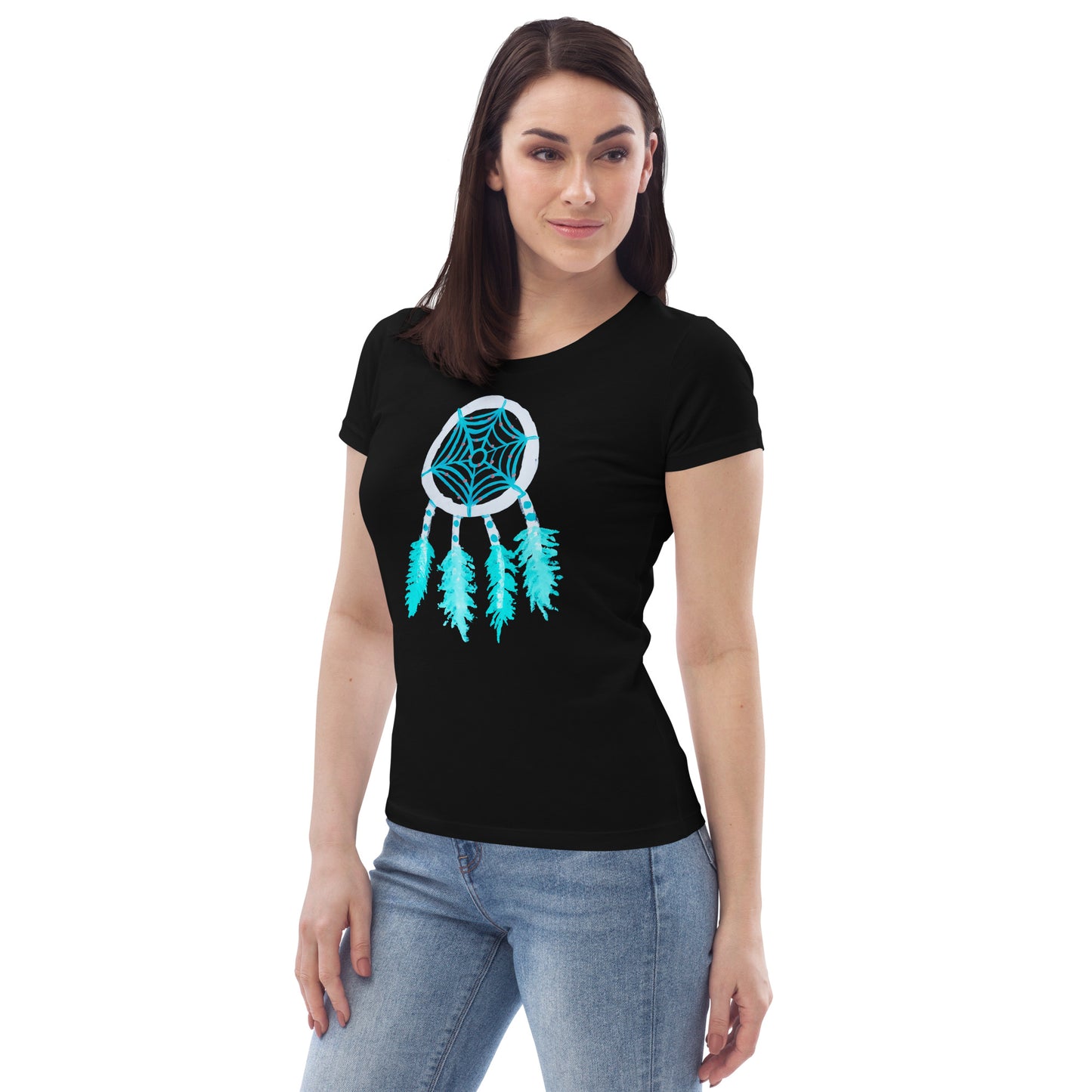 Dreamcatcher inverse Women's fitted eco tee