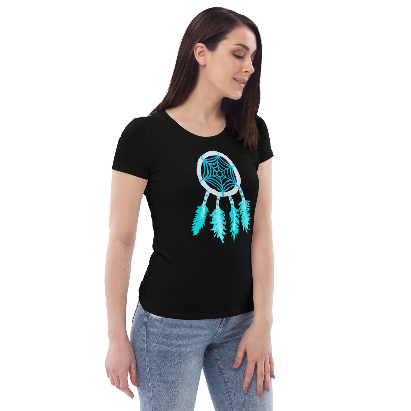 Dreamcatcher inverse Women's fitted eco tee