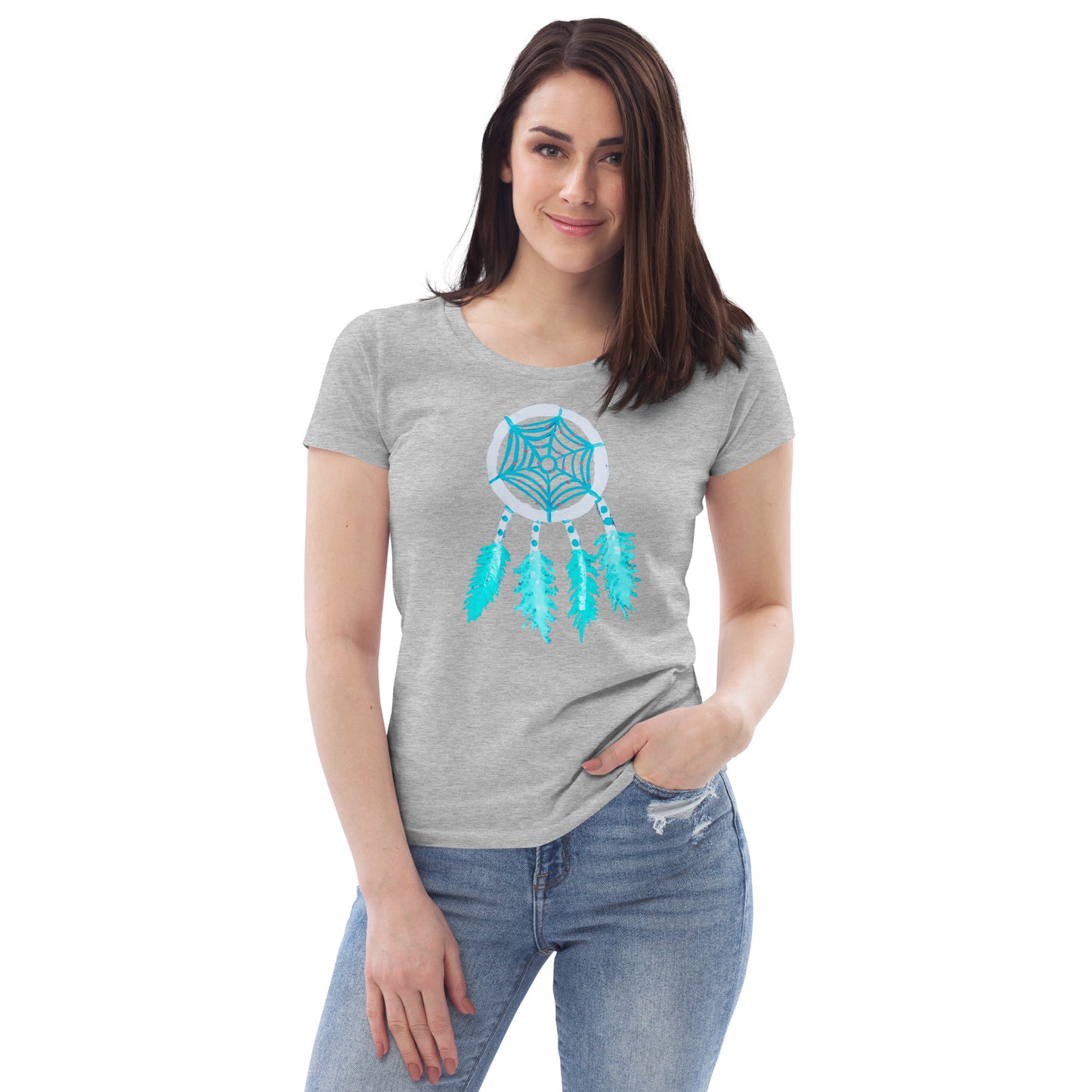 Dreamcatcher inverse Women's fitted eco tee