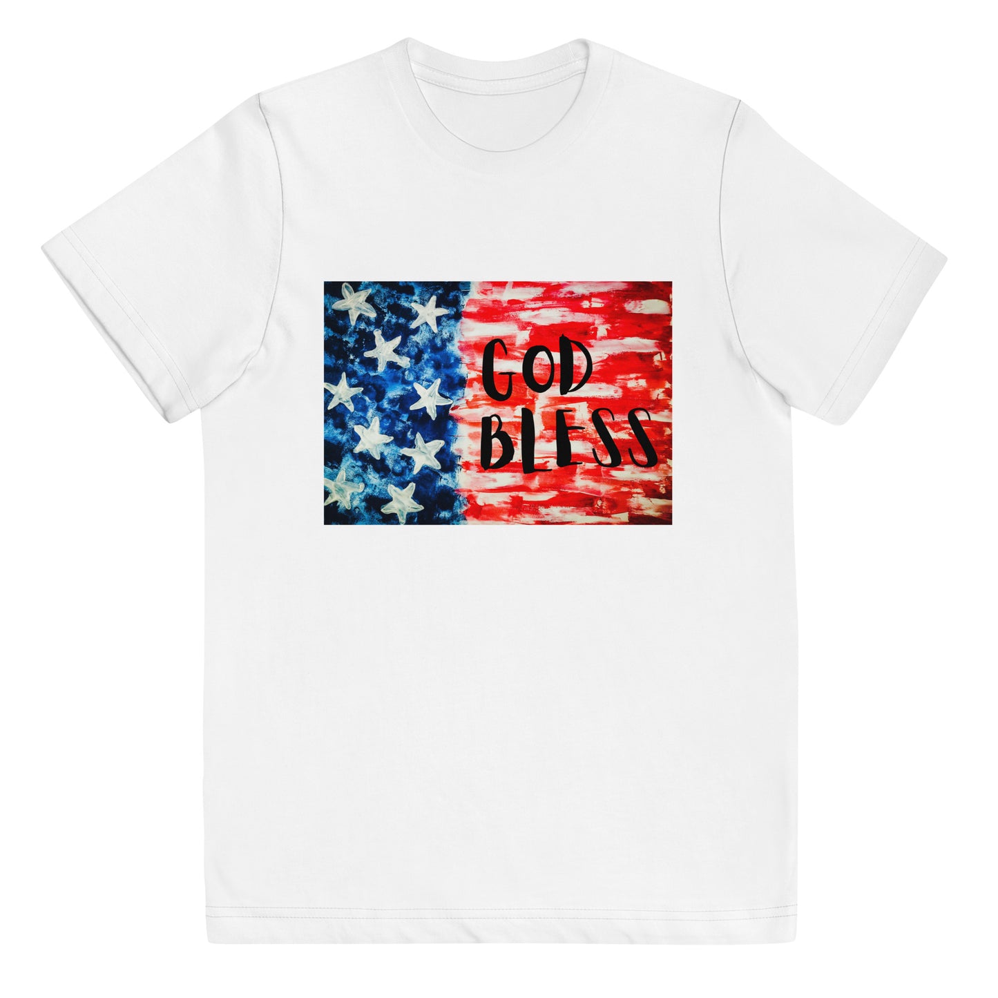 God Bless USA Youth jersey t-shirt