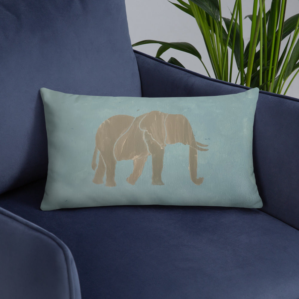 Blue Elephant Basic Pillow