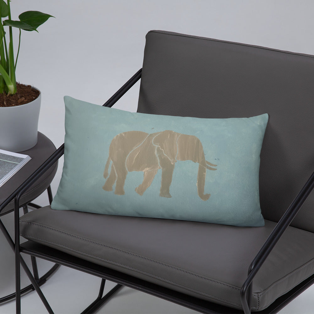 Blue Elephant Basic Pillow