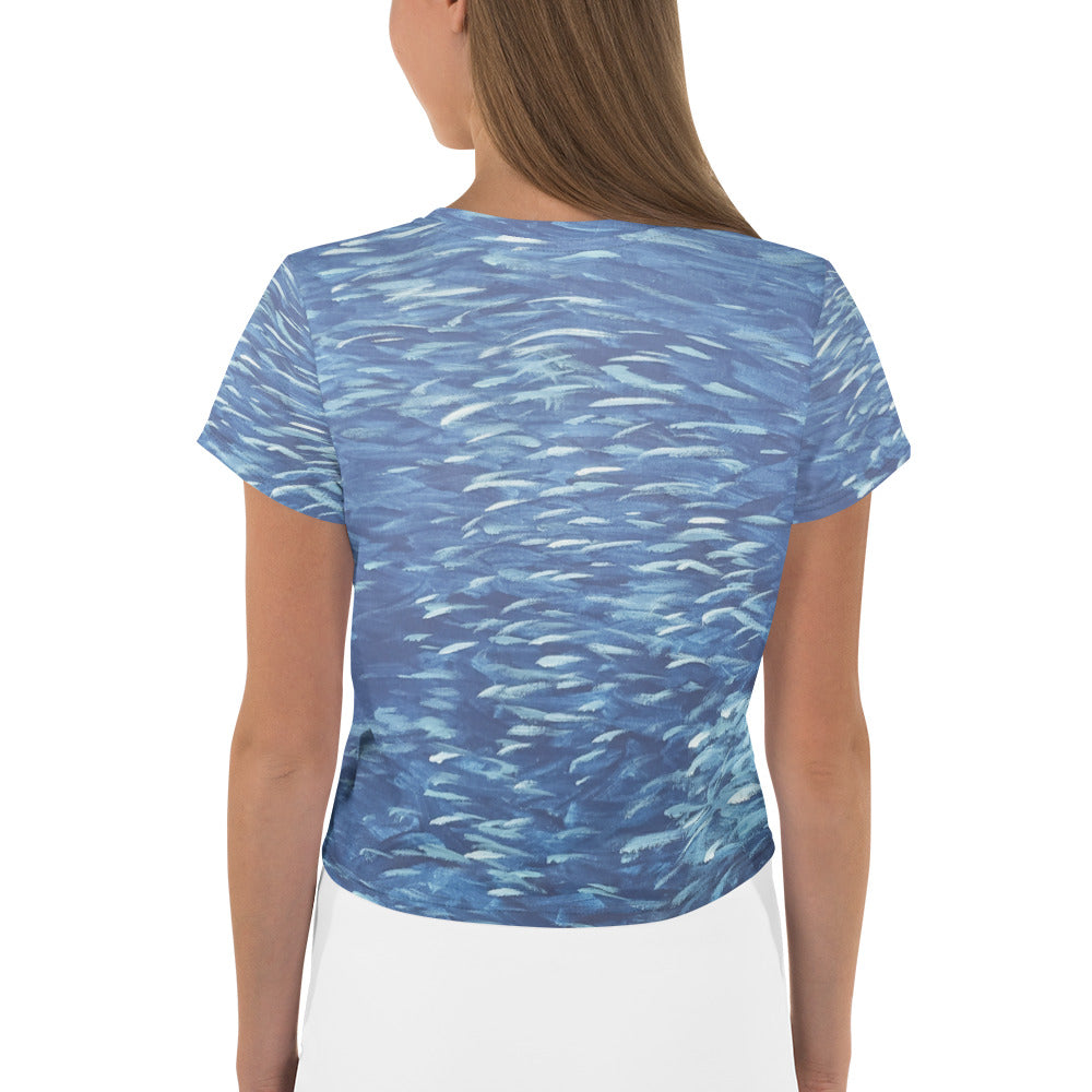 Fish Ocean Crop Tee