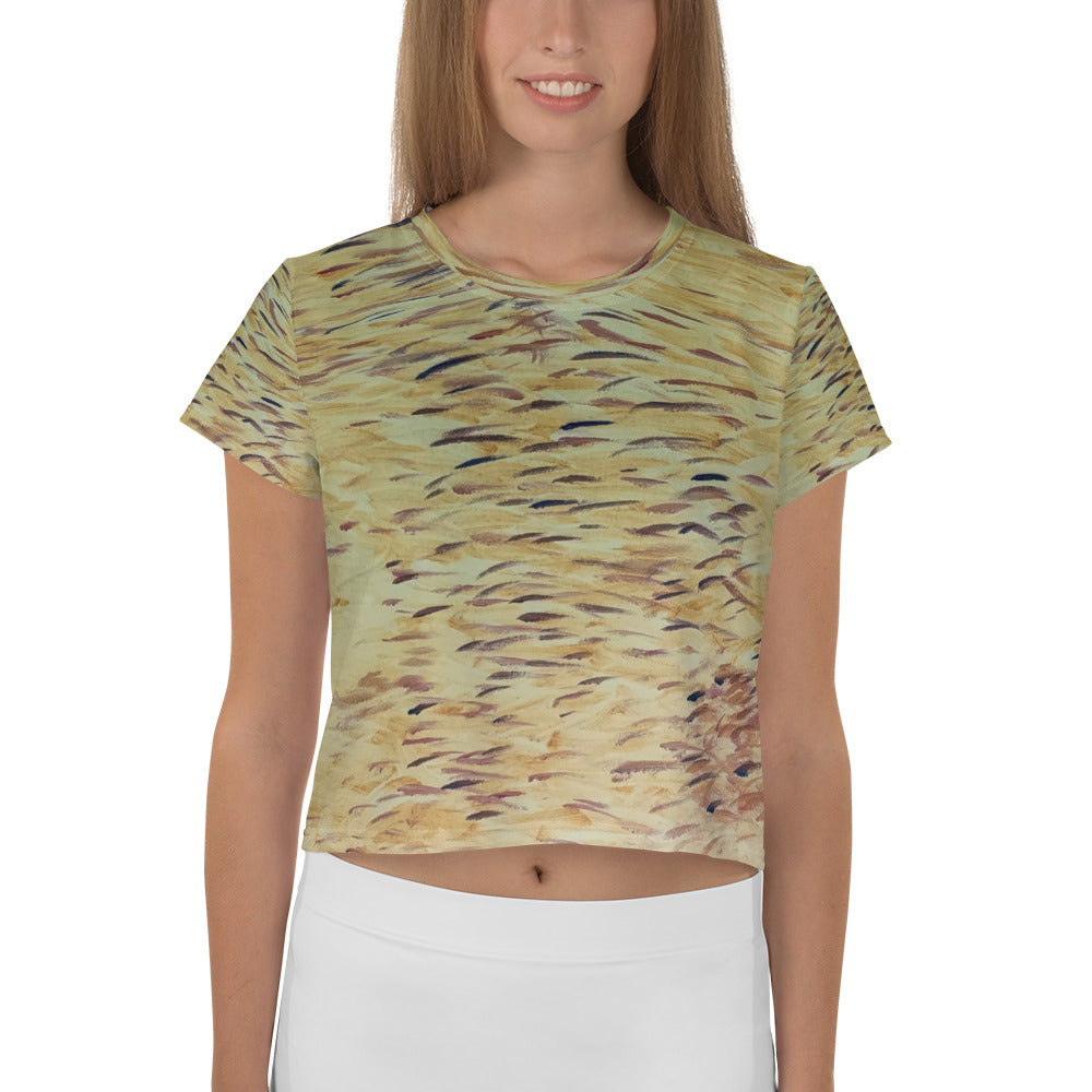 Fish Yellow Crop Tee