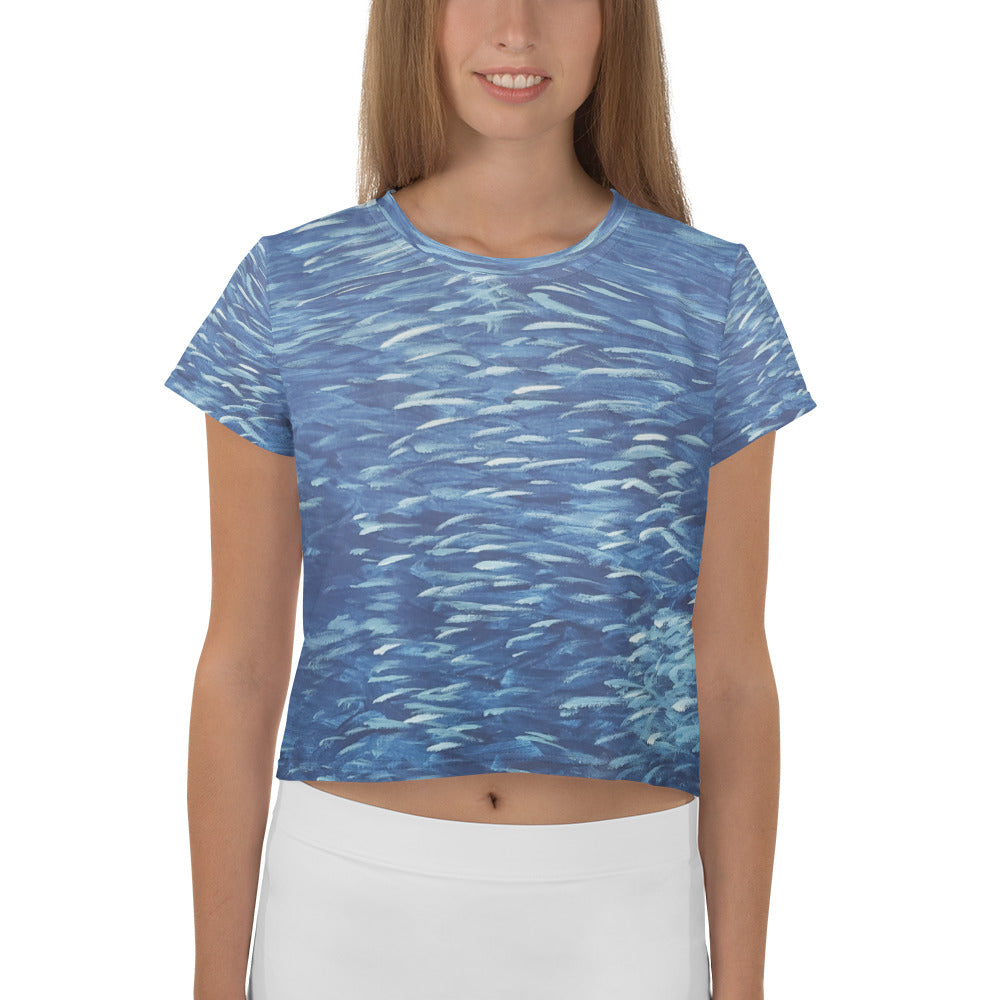 Fish Ocean Crop Tee