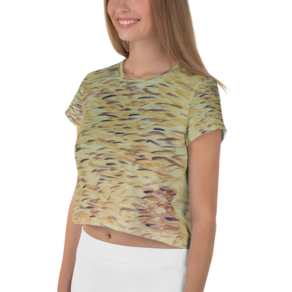 Fish Yellow Crop Tee