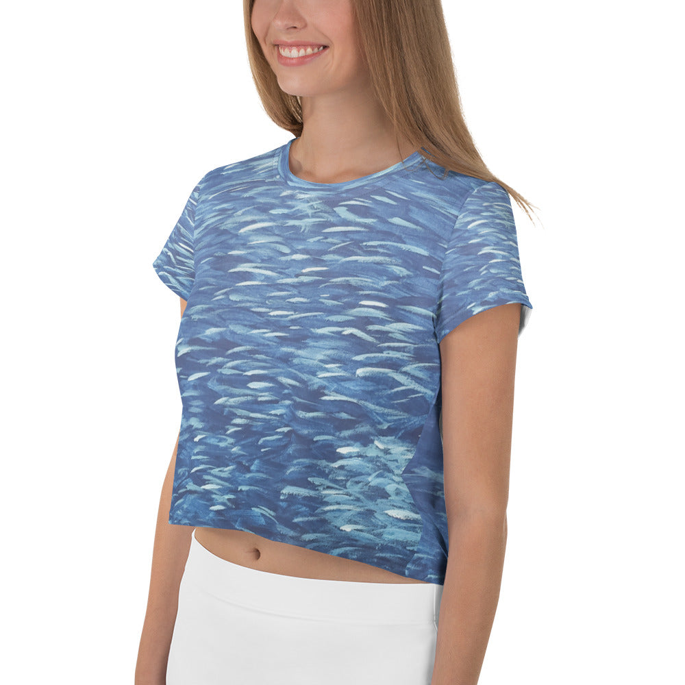 Fish Ocean Crop Tee