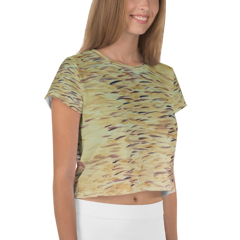 Fish Yellow Crop Tee