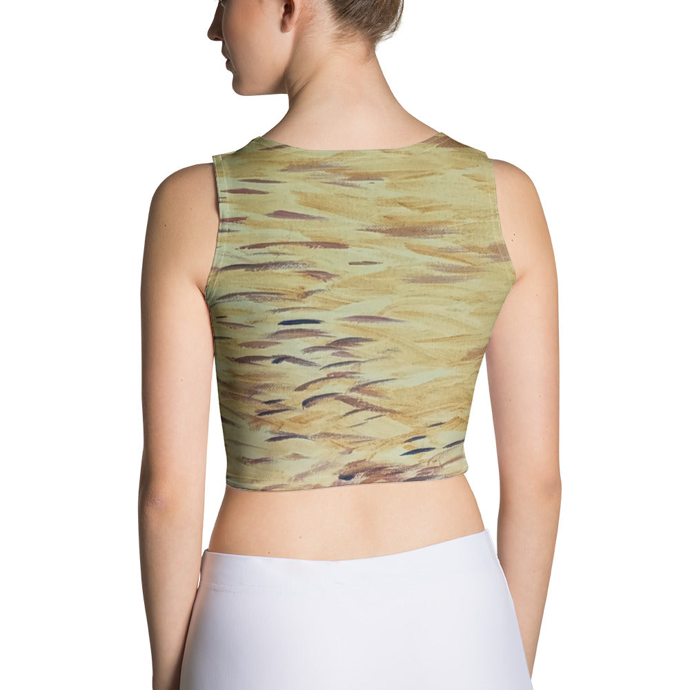 Fish yellow Crop Top