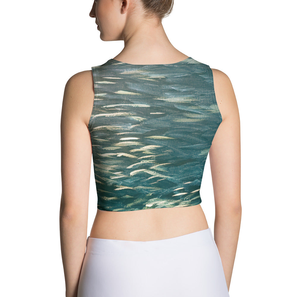 Fish green Crop Top