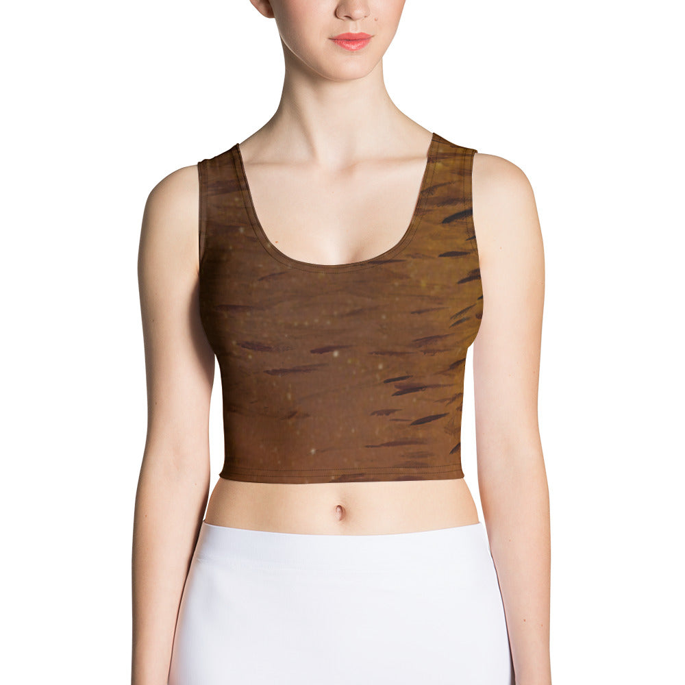 Fish brown Crop Top