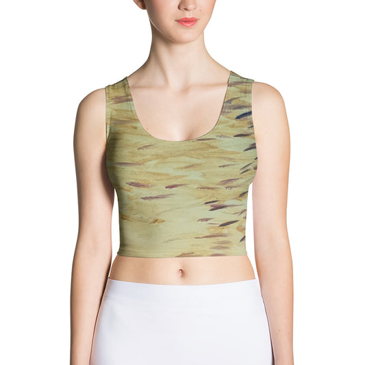 Fish yellow Crop Top