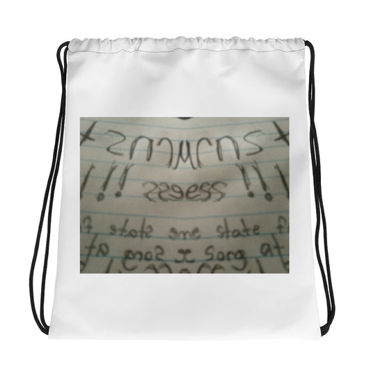 Pencil Mirror Drawstring bag