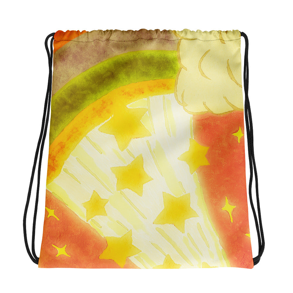 Starberst Bright Drawstring bag