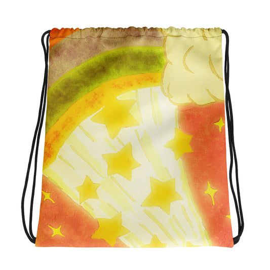 Starberst Bright Drawstring bag