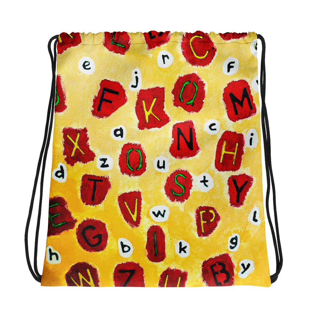 ABCs Drawstring bag