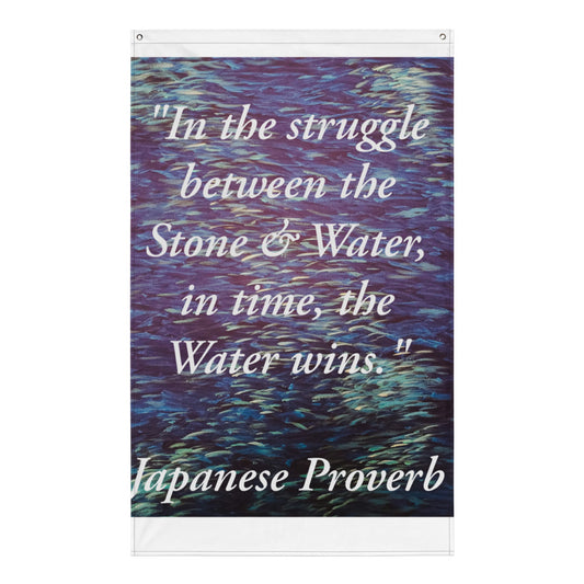 Stone & Water Proverb Flag