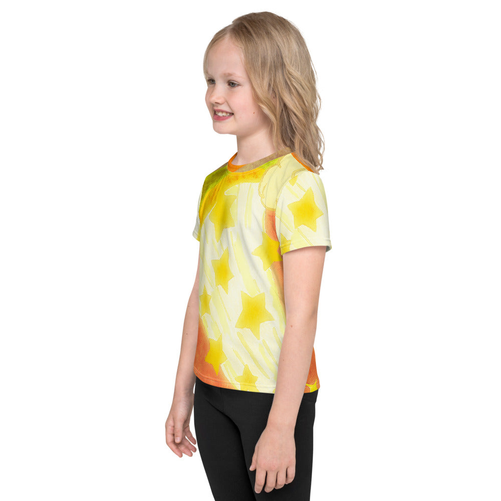 Starberst bright Kids crew neck t-shirt