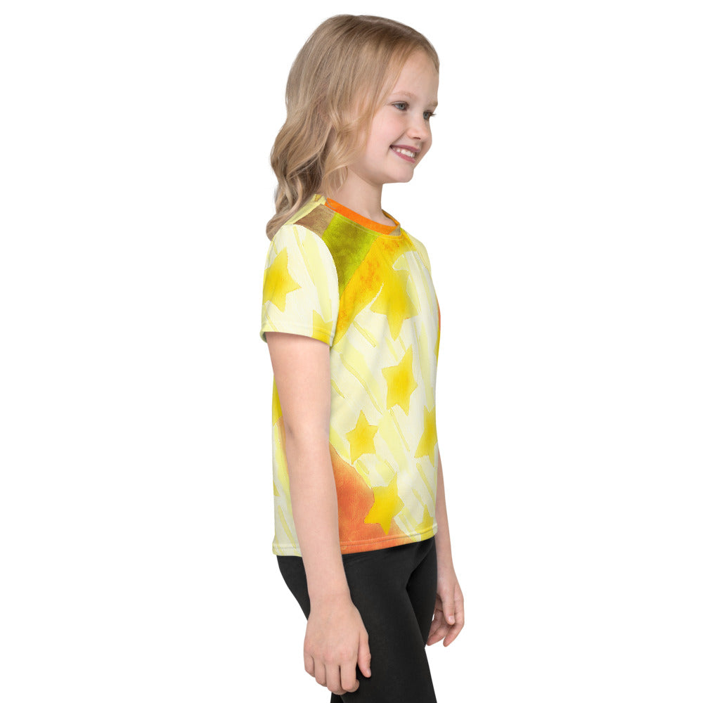 Starberst bright Kids crew neck t-shirt