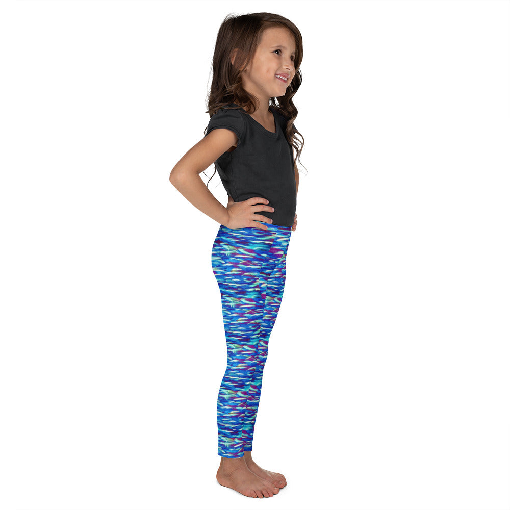 Fish Multicolor Blue Kid's Leggings