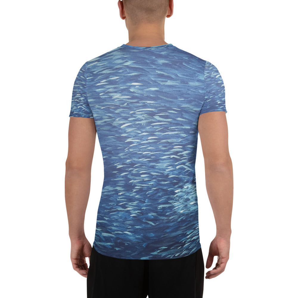 Fish Ocean Men's Athletic T-shirt