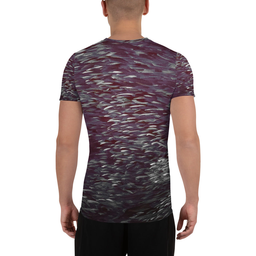 Fish Dark Men's Athletic T-shirt