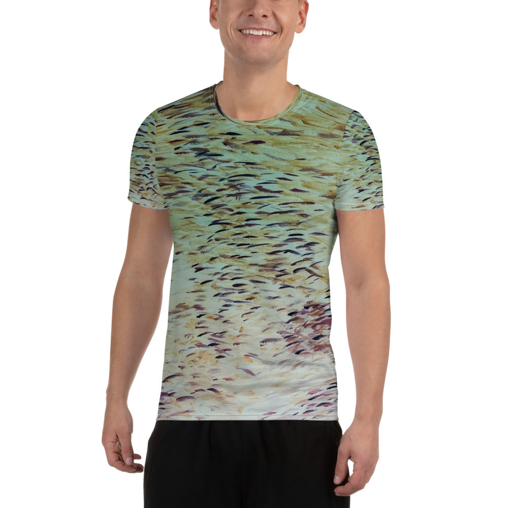 Fish Men's Athletic T-shirt