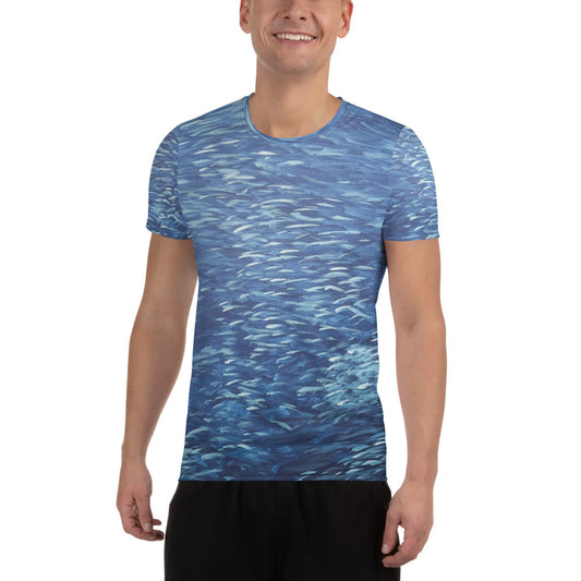 Fish Ocean Men's Athletic T-shirt