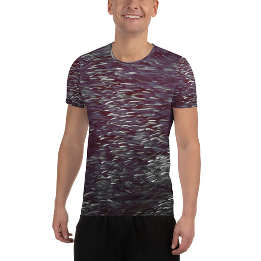 Fish Dark Men's Athletic T-shirt